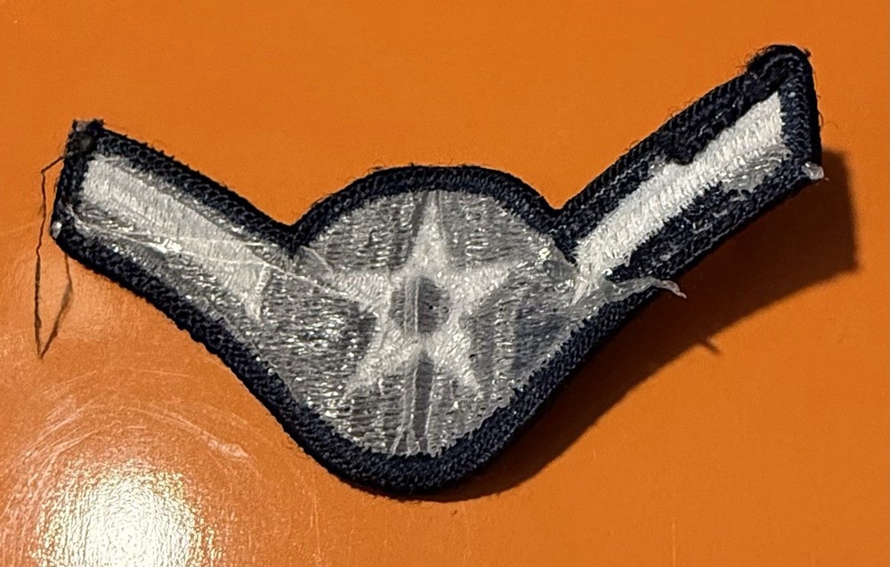 USAF Rank Chevron Patch E-2 Airman 3rd Class Korea ...090