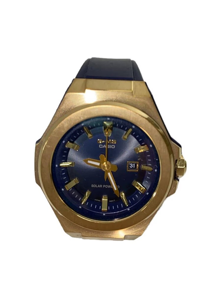 CASIO Wristwatch Analog Rubber Navy Navy SS MSG S500G