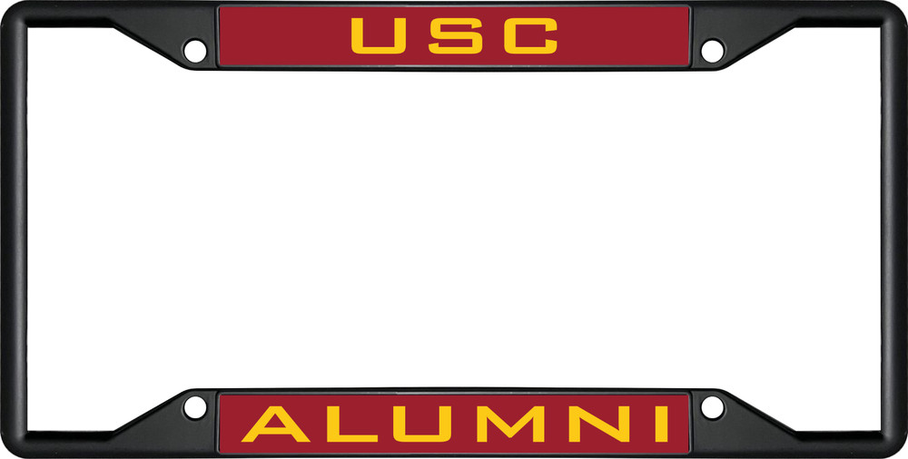 USC ALUMNI Black License Plate Frame