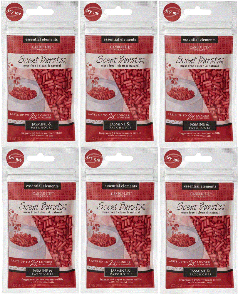 6 Pack Essential Elements Scent Bursts Jasmine & Patchouli
