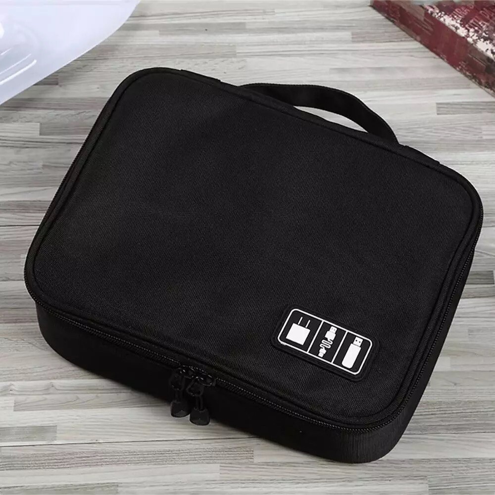 Universal Tech Organizer Travel Bag - Black