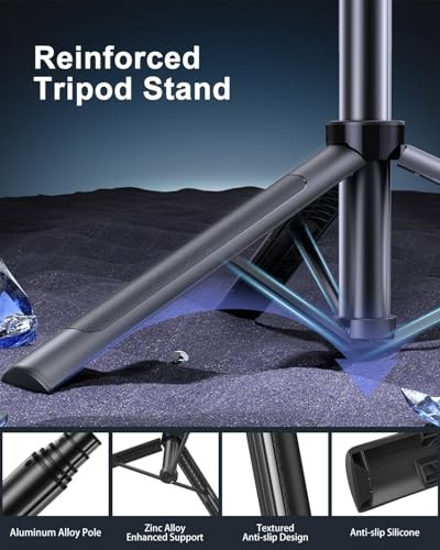 71" iPhone Tripod with Light - Lighted Tripod for iPhone