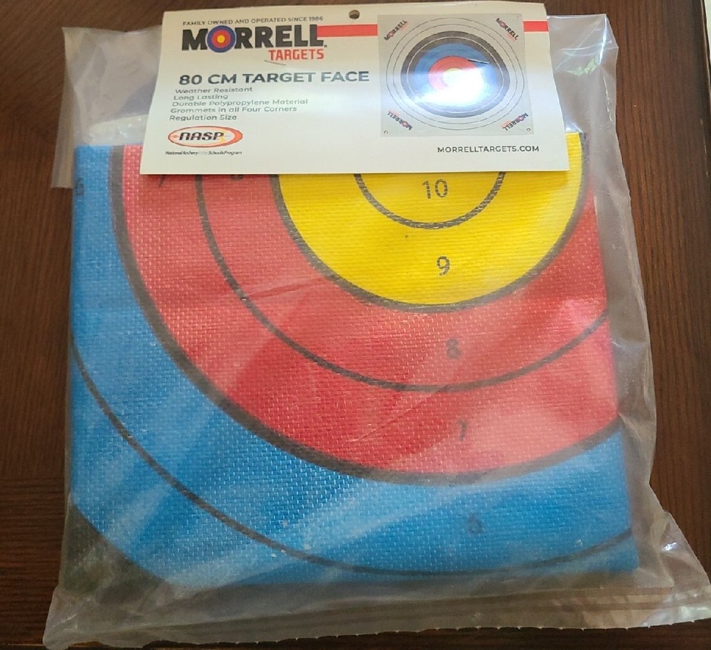 NASP 80cm Target Face | Official Score Ring Sizes with Grommets