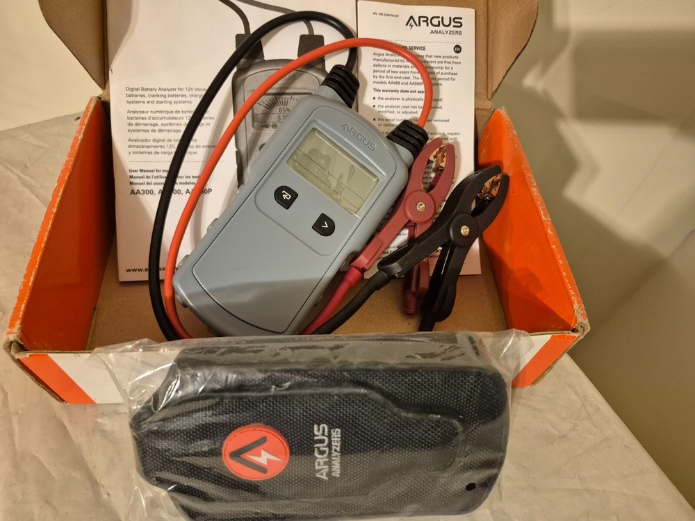 Digital Battery Analyzer Argus Analyzers AA300 with Case