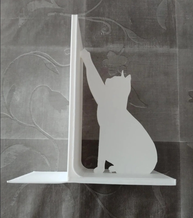 Cat Silhouette Bookend