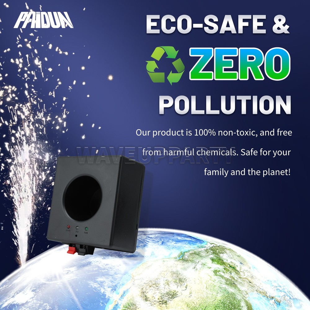 PAIDUN 8PCS Cold Spark Machine Base Sparkler Effect 2PCS Remote Controller Set