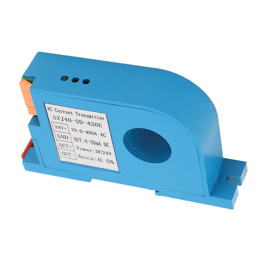 AC Current Transmitter 4‑20mA Output Single Phase AC Current Transducer Sensor