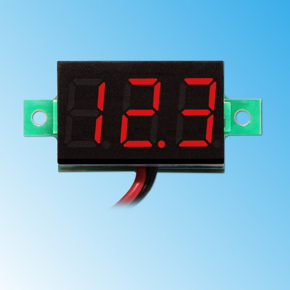 0.36" LED Mini Digital Voltmeter 3-30V DC Panel Meter Voltage Display Red Blue