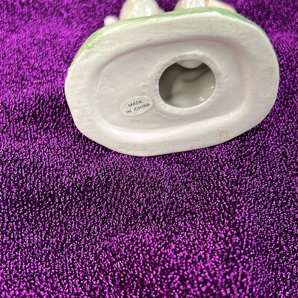 Source Unknown Cream and Pink Decor Accents 3 per set