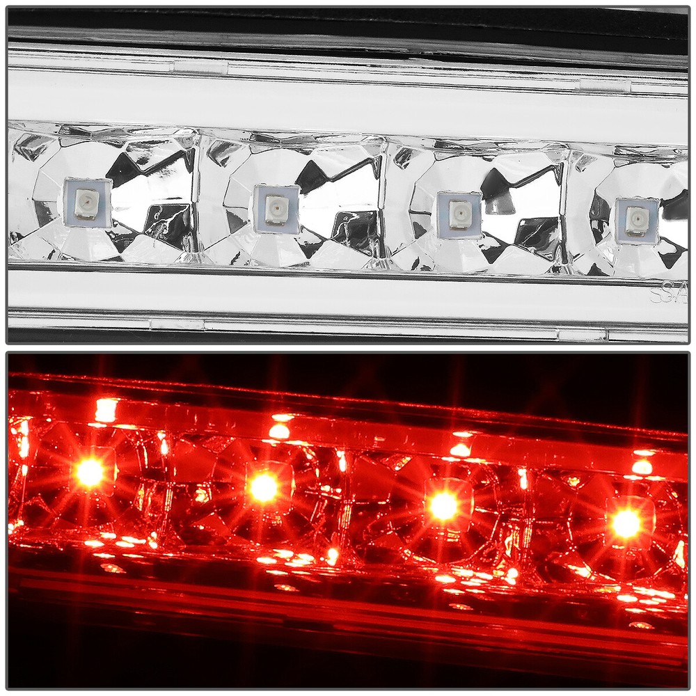 FOR 2012-2018 FORD FLEX FULL LED THIRD 3RD TAIL BRAKE LIGHT RESERVE LAMP CHROME