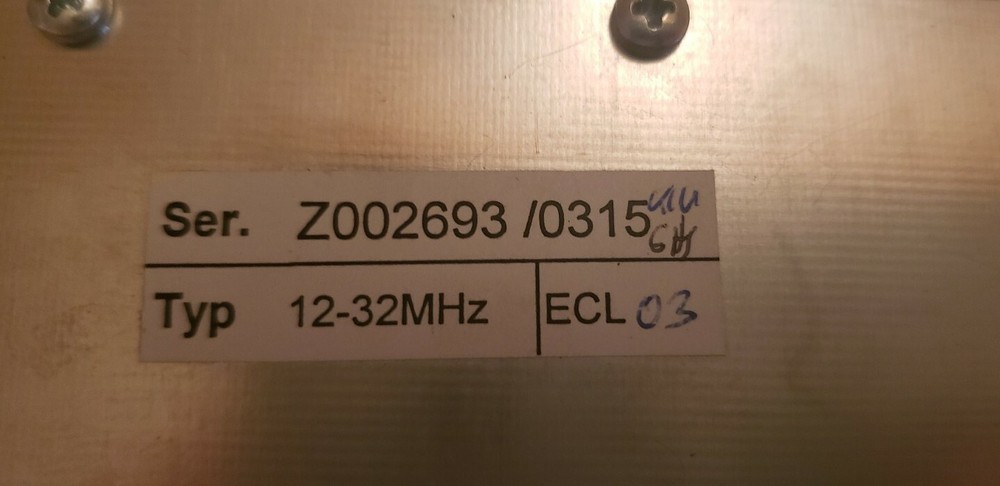 Bruker 12-32MHz Filter Long Handle Frequency Filter