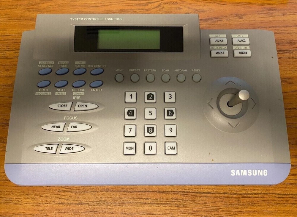 Samsung SSC-1000 PTZ System Controller Keyboard Joystick no Power Supply