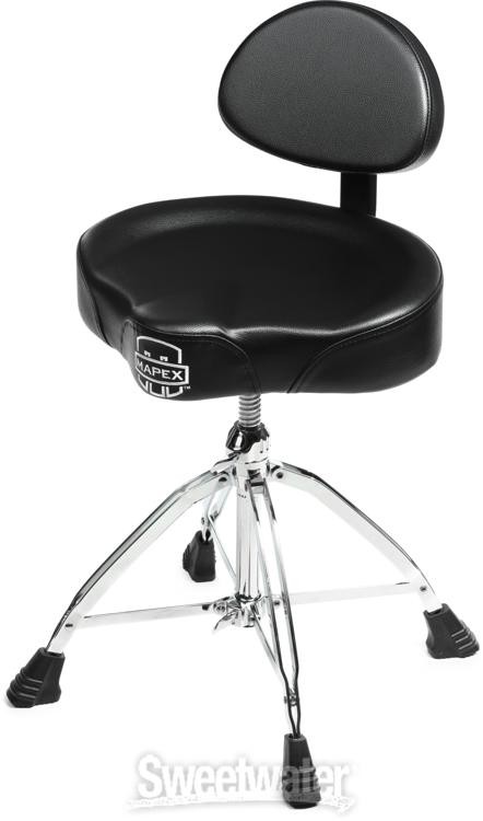 Mapex T875 Saddle Top Double-braced Drum Throne with Backrest