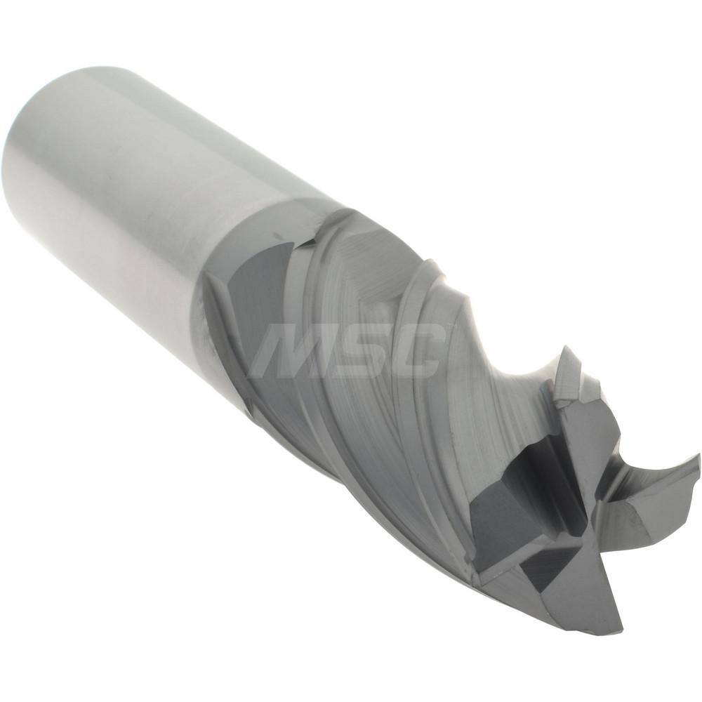 Accupro 3/4" Diam 4 Flute Single End Solid Carbide 0.02" Chamfer Width Corner...