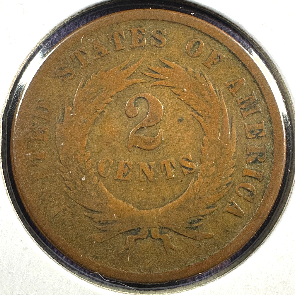 1865 2C Two Cent Piece (89338)