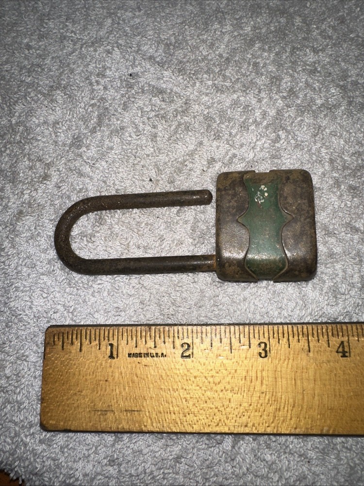 2 Locks No Keys!! Unique Shape Rusty Chippy Paint