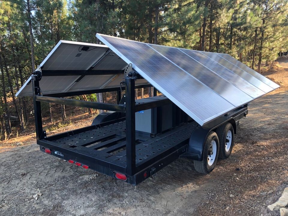 Dc Solar Trailer - Mobile Solar Generator - EXCELLENT Condition - Tested