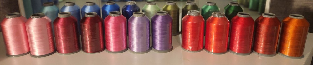 38 Spools Airplane Rayon Sewing&Embroidery Machine Thread 5000M Each