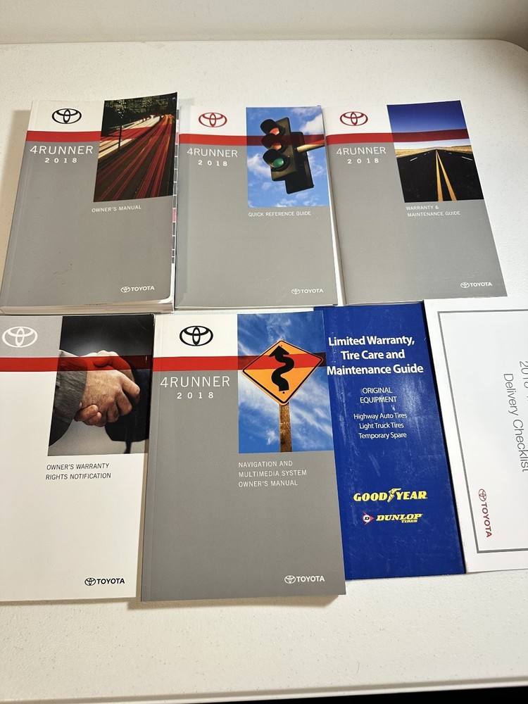 Toyota 4Runner Owner's Manuals 2018