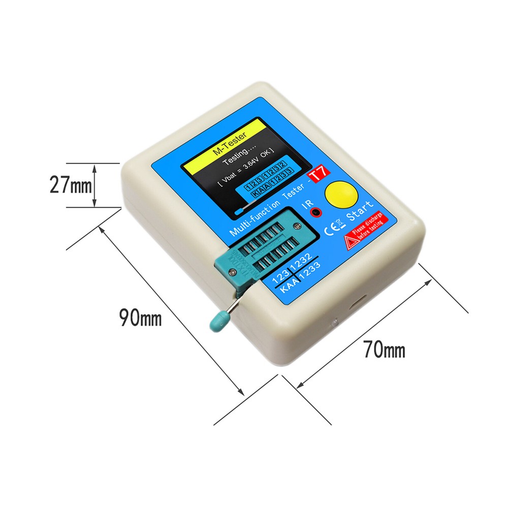 LCR-T7 Transistor Meter Capacitance Resistance Tester for Diode Triode Z7S9