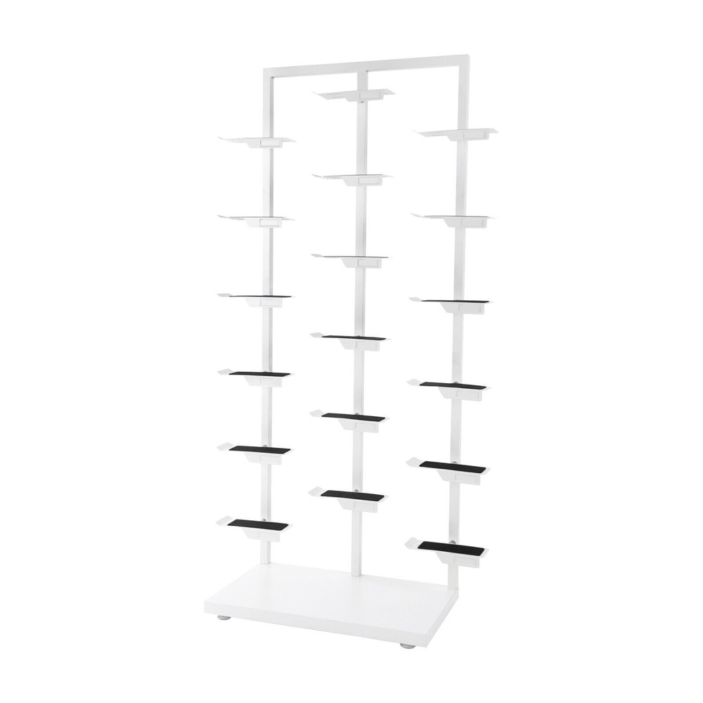 Three-post Single-sided Shoe Rack Stackable Commercial Shoe Rack Display Cabinet