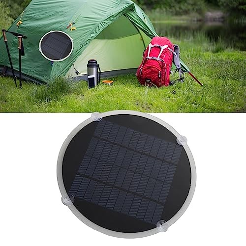 Round Solar Cell Panel, 12V Portable Round Solar Panel with High Output