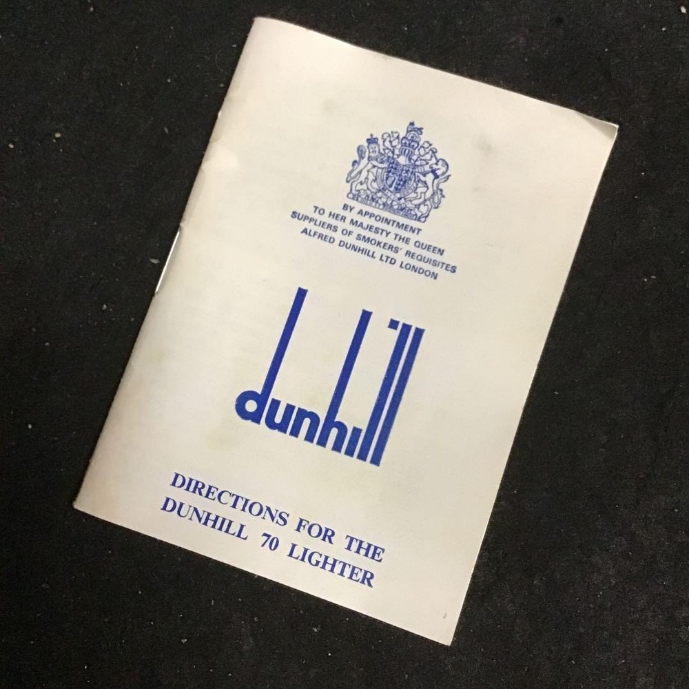 Overhauled Dunhill Rollagas lighter 70 silver with box