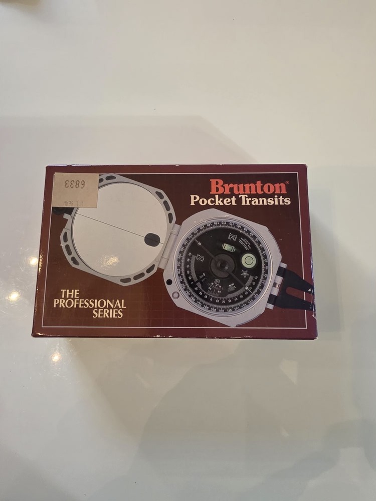 Brunton Compro Pocket Transit Compass with Leather Case