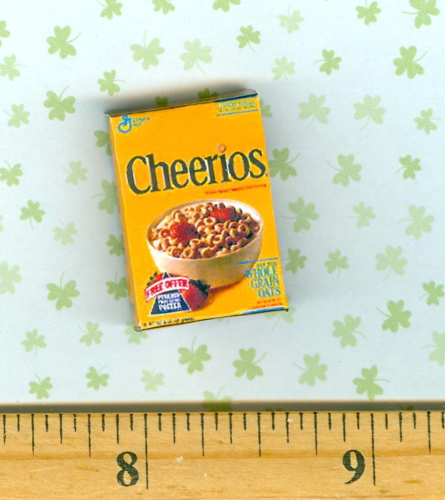 Dollhouse Miniature Size Happy Cereal Box