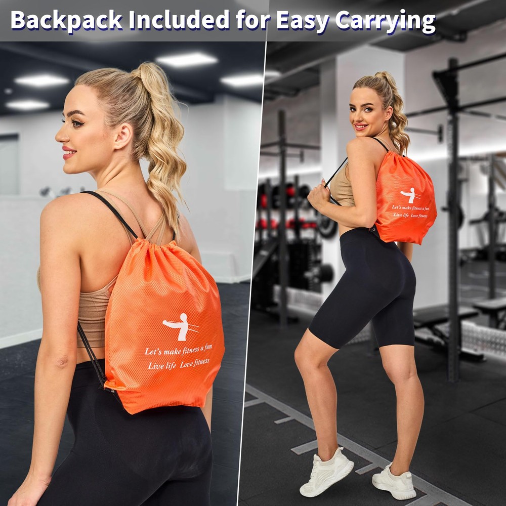 Pull Up Assistance Bands Set 5 LBS - 100 LBS, Long Resistance Bands for Pull ...