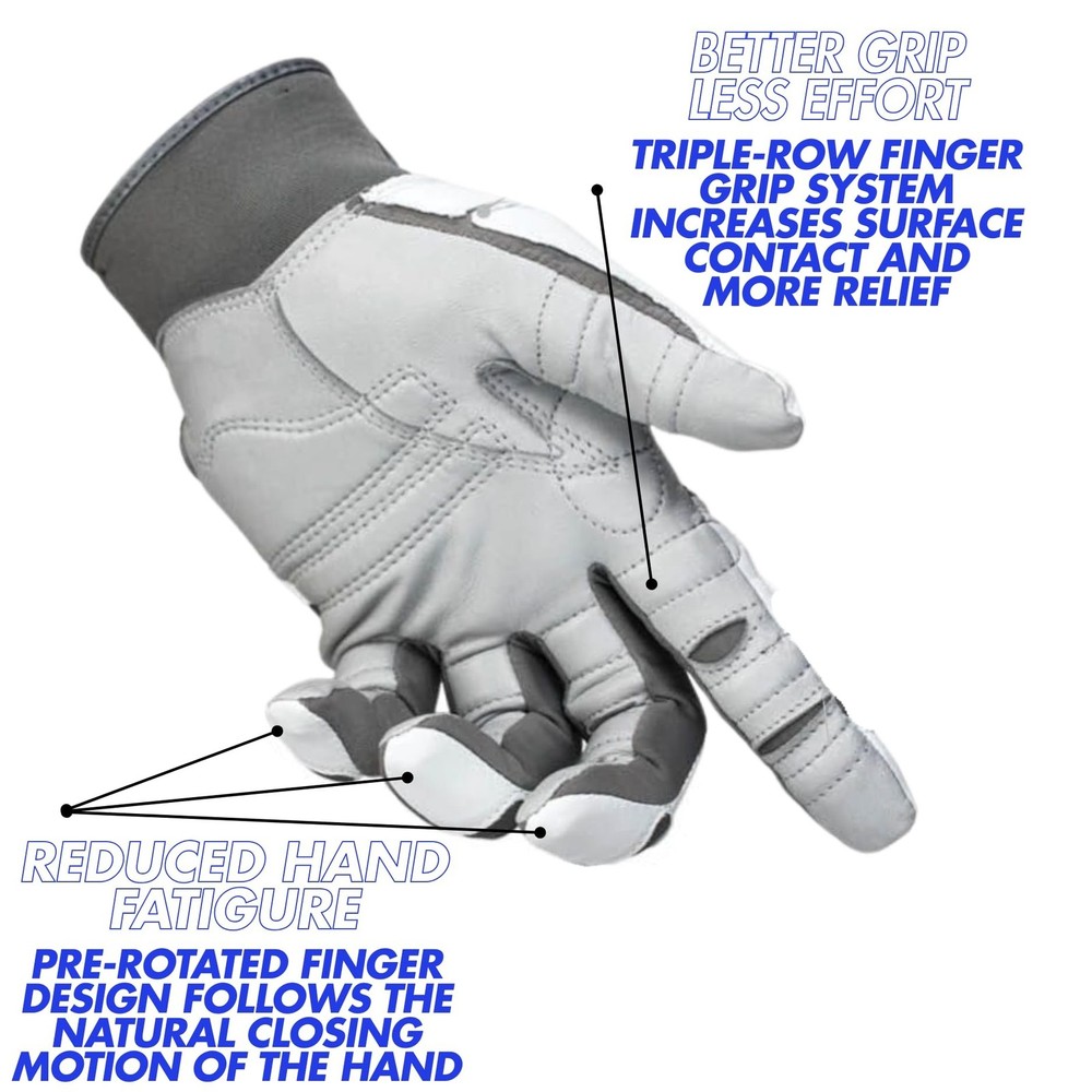 Bionic Men's ReliefGrip 2.0 Golf Glove Silver Large Left