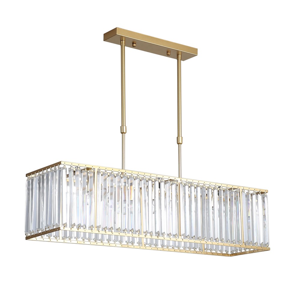 Modern Rectangular Crystal Chandeliers Pendant Ceiling Light for Dining Room HOT