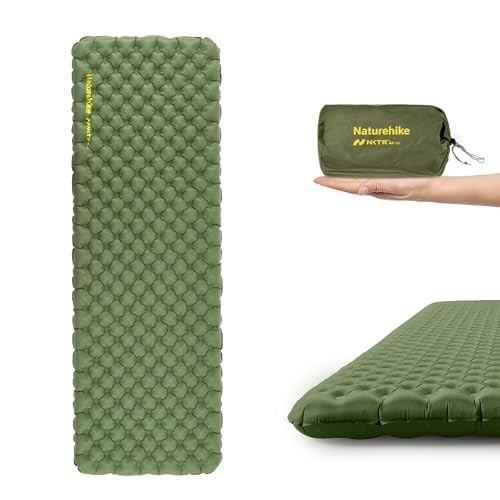 Insulated Inflatable Sleeping Pad 27oz, 4.6R Ultralight Rectangular XL Green