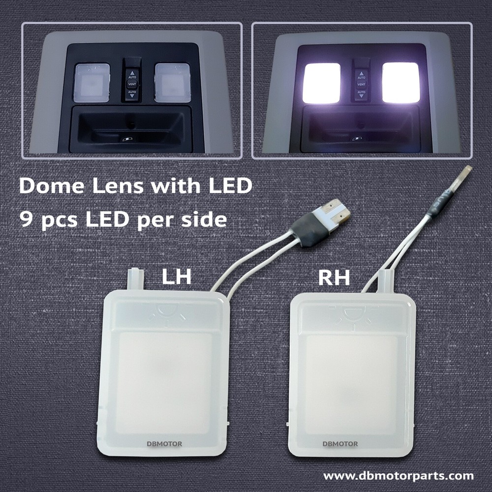 DBMOTOR 2010-2018 RAM OVERHEAD CONSOLE LENS WITH LED