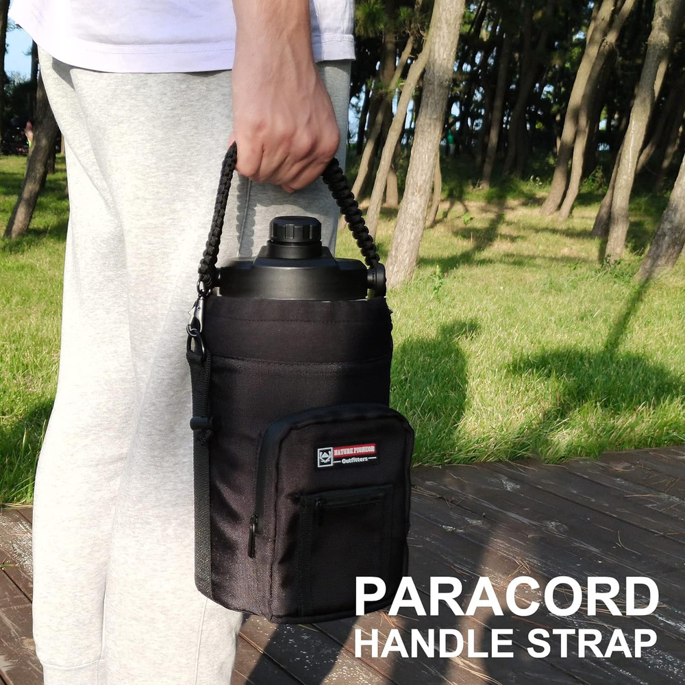 Adjustable Shoulder Strap Replacement Paracord Handle with Metal Hooks
