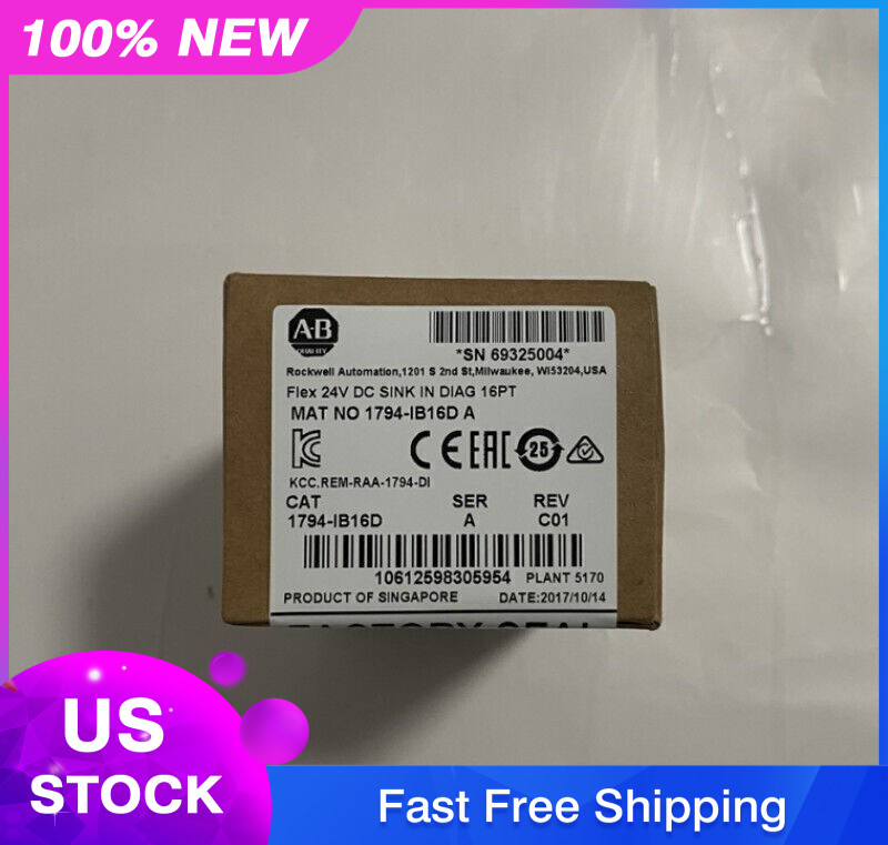 NEW AB 1794-IB16D Flex I/O Input Module FREE SHIP