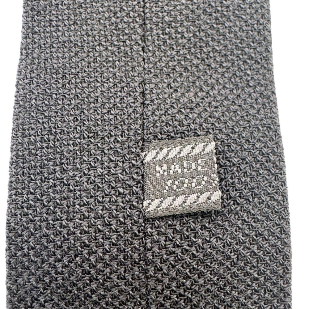 PRADA Prada tie solid wool slim charcoal gray