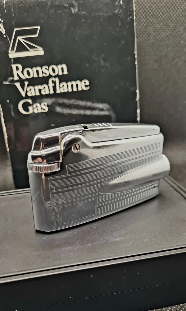 Boxed Mint Condition Ronson Varaflame & Ronson Cigarette Case Working Order