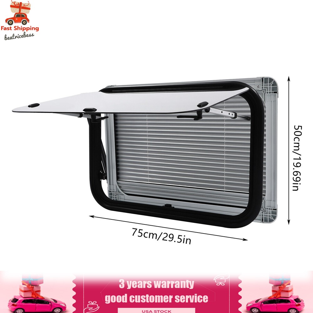 RV Push Out Window Exit Window Trailers Vans Trucks Rectangular Venting Window