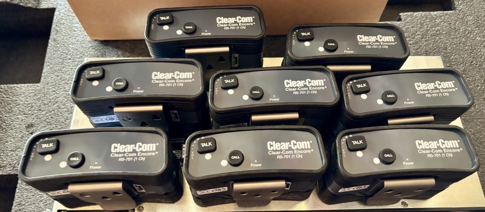 Clear-com MS-702 with 8 RS-701 belt packs