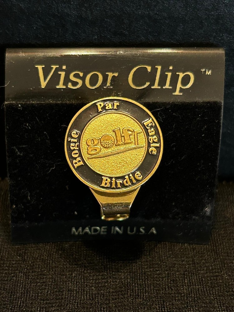 Lot Of 6 Assorted Golf Visor Clips