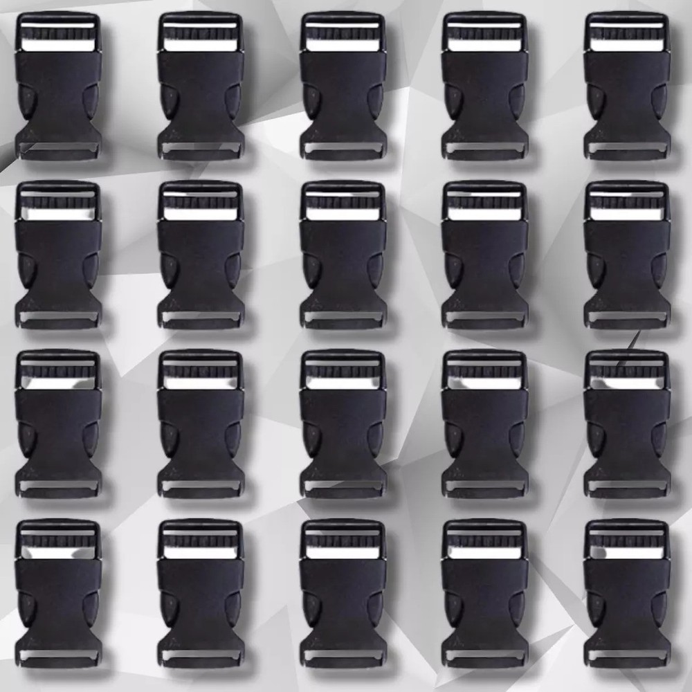 1 Inch Plastic Side Release Buckles 1 Flat Side Quick Release Buckle Clip 20 Pac