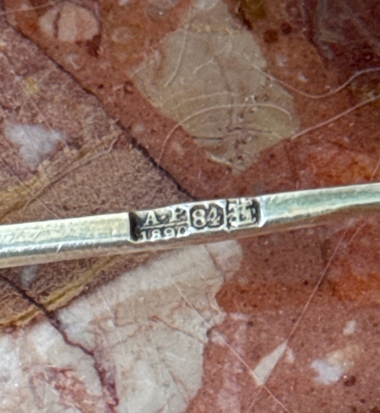 Old Russian Silver Spoons and Small Fork 29 Grams