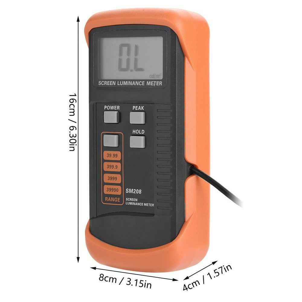 New SM208 Digital Screen Brightness Light Meter Luminance Meter 0.01-39990cd/m2