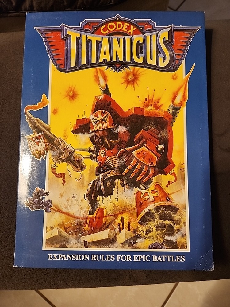 Games Workshop Warhammer Codex Titanicus Expansion Rules For Epic Battles. 1989