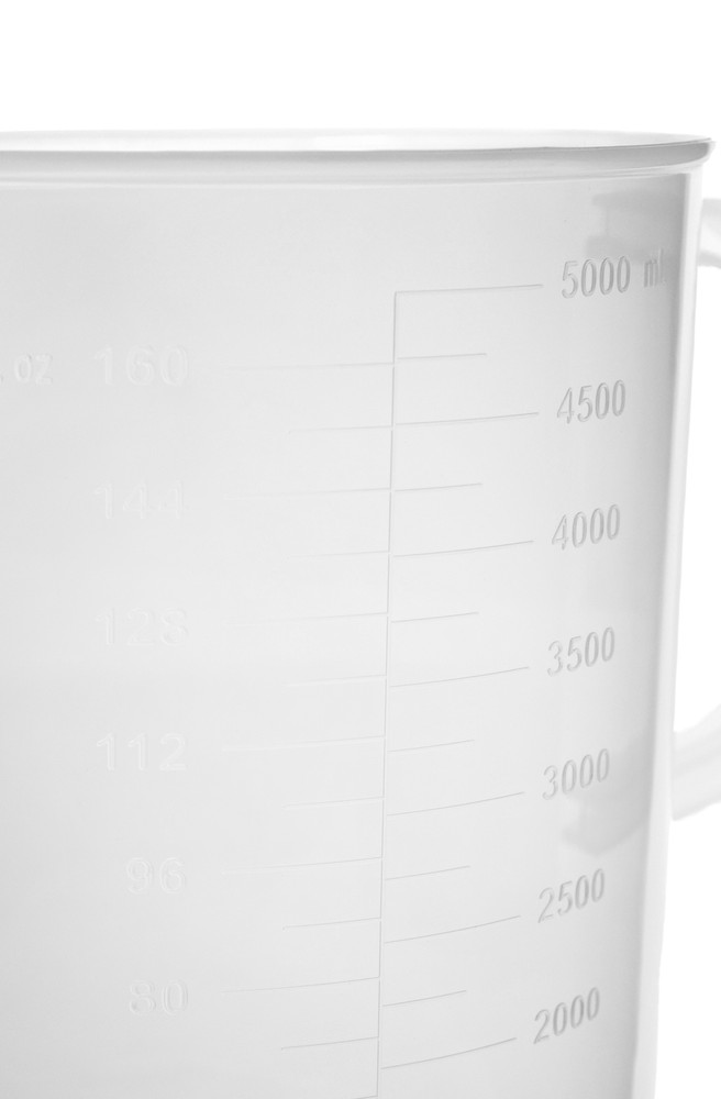 Measuring Jug, 5000ml - Polypropylene - Short Form - Eisco Labs