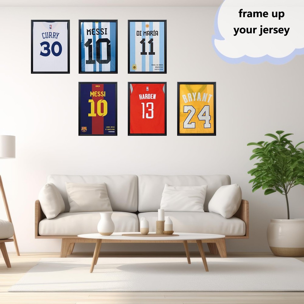 2 Pack Jersey Frame Display Case,Jersey Shadow Box,Sports Jersey Display Frame