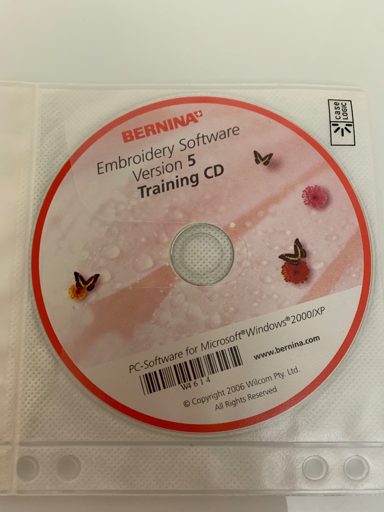 Bernina Embroidery Software Version 5 Installation & Training CD 2006 PC Windows