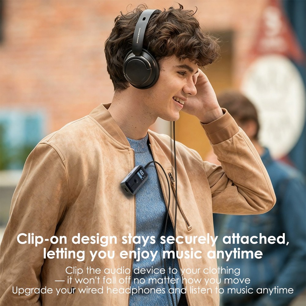 Bluetooth5.4 Audio Adapter Wireless Receiver Transmitter MP3 Player 3.5mm Aux A+