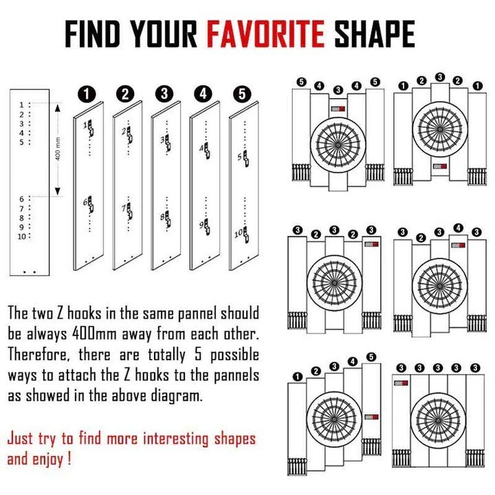 ONE80 KNOCKDOWN BACKBOARD